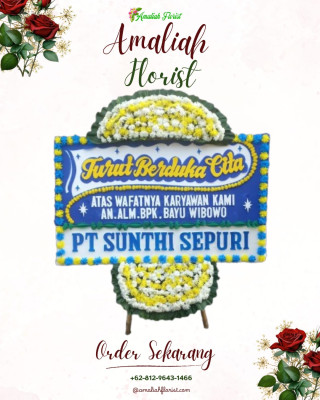 Papan Bunga Duka di Tiris
