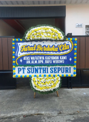 Papan Bunga Duka di Tiris